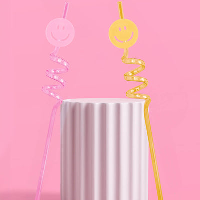 Smiley Straws - 16 reusable straws