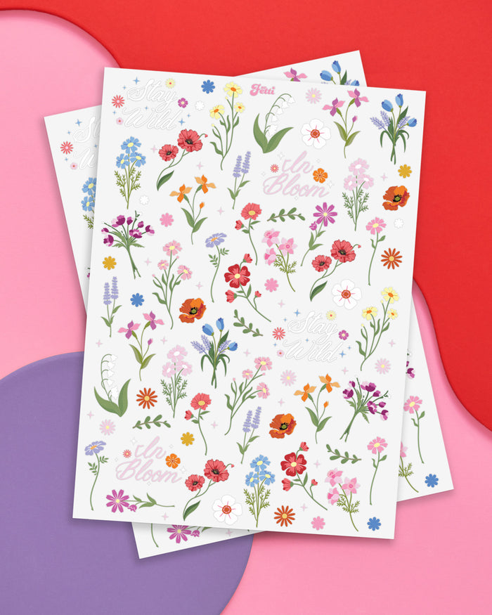 Wildflower Tats - 104 temporary tattoos