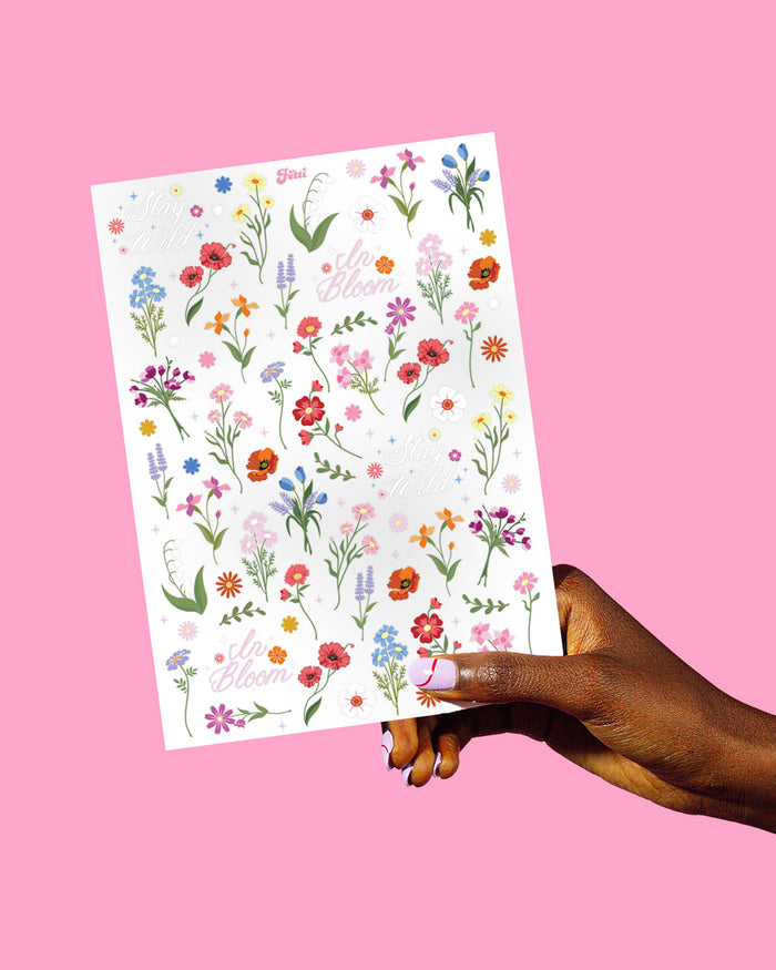 Wildflower Tats - 104 temporary tattoos