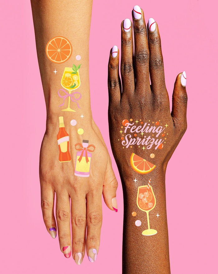 Spritz Tattoos - 2 sheet temporary tattoo set