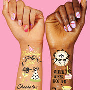 40th Bday Tats - 46 temporary tattoos
