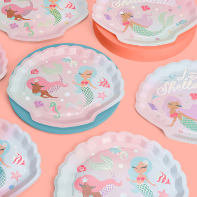 Mermazing Plates - 24 paper plates