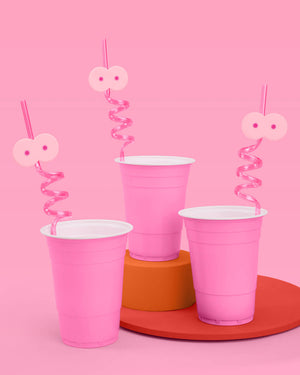 Breast In Show Straws - 12 reusable straws