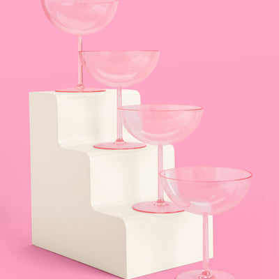 Tea Time Pack - plates, napkins + coupe glasses