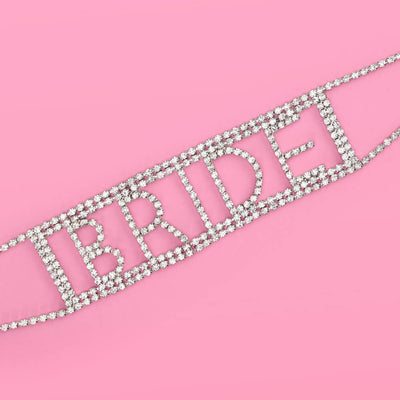 Bride Choker - bride rhinestone necklace