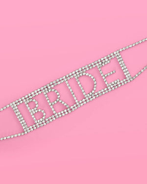 Bride Choker - bride rhinestone necklace