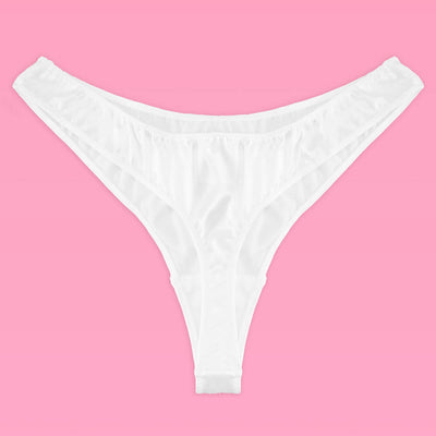 That Bride Thong - ivory rhinestone thong