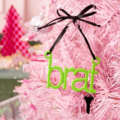 Brat Ornament - neon green ornament