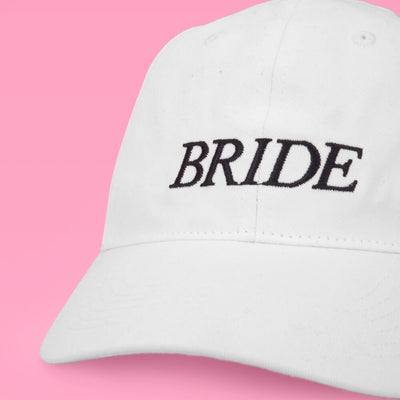 Bride Baseball Hat - embroidered cotton hat