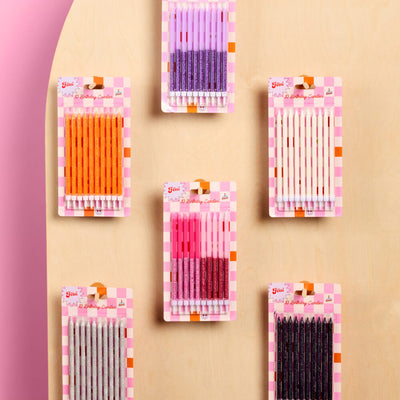 Glitter Bday Candle Bundle - 60 candles