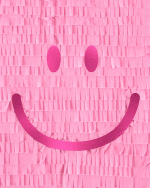 Smiley Piñata - pink piñata