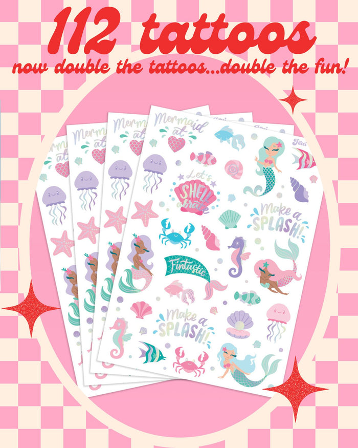 Mermazing Tats - 112 temporary tattoos