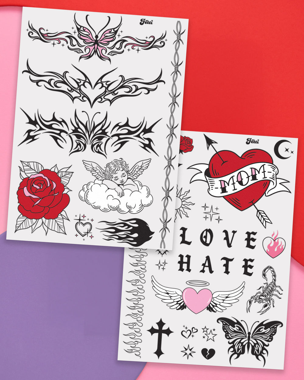 Tatted Up Tats - 28 temporary tattoos