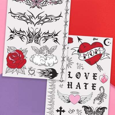 Tatted Up Tats - 28 temporary tattoos