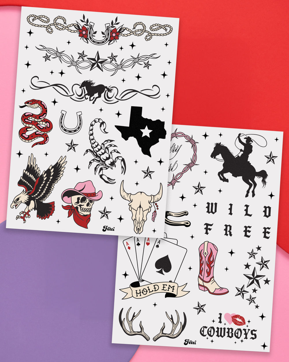 Country Girl Tats - 38 temporary tattoos