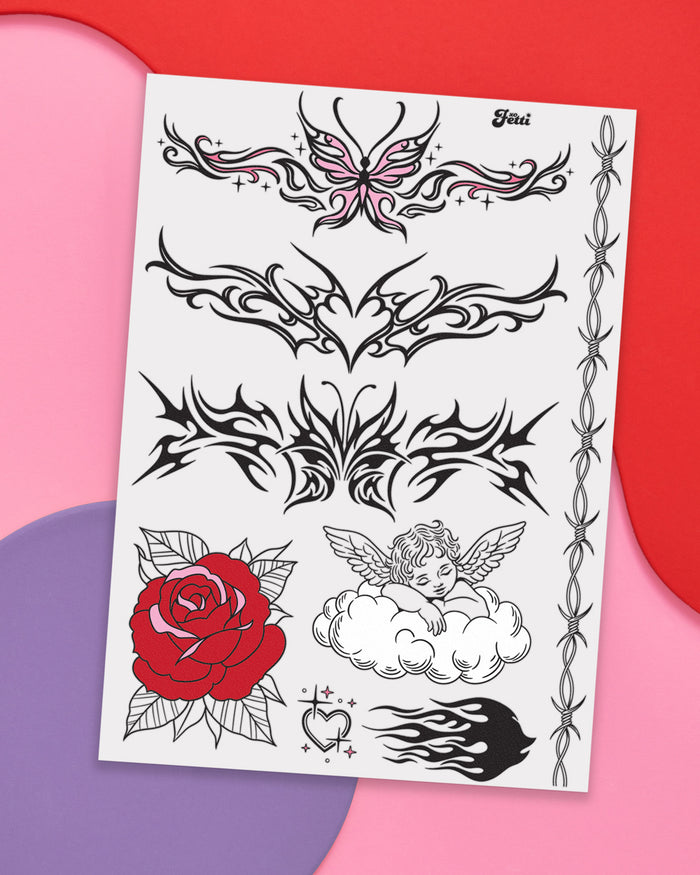 Tatted Up Tats - 28 temporary tattoos