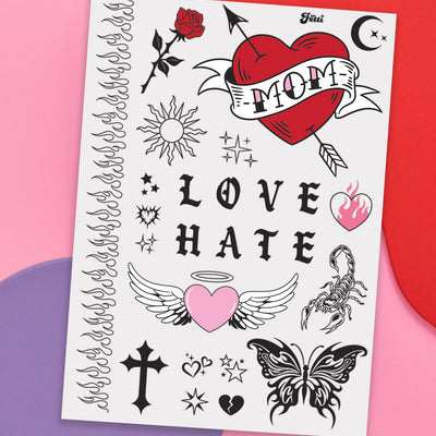 Tatted Up Tats - 28 temporary tattoos