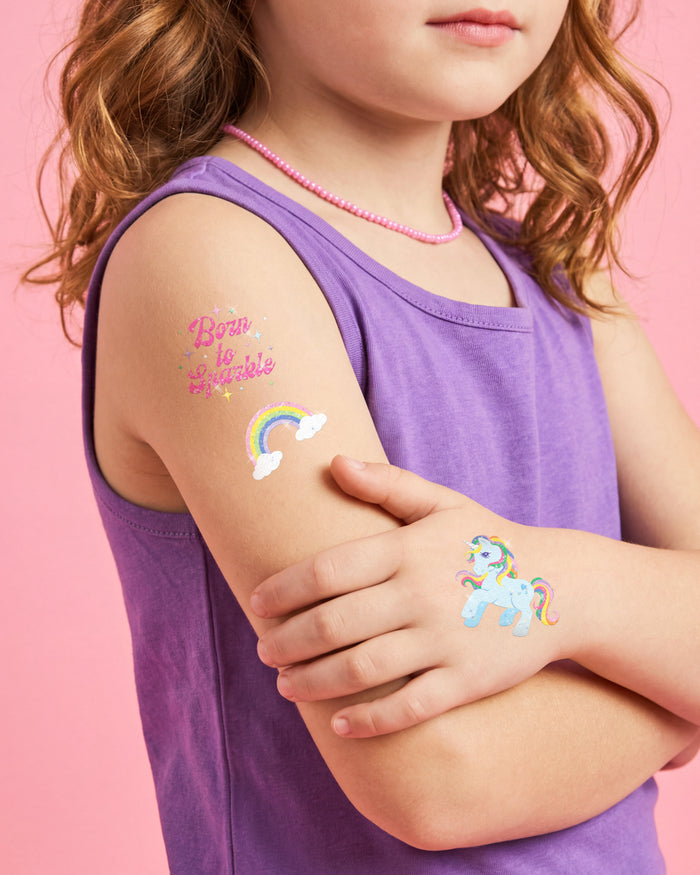 Glitter Unicorn Tattoos - 180 temporary tattoos