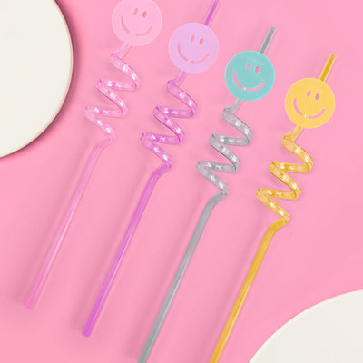 Smiley Straws - 16 reusable straws