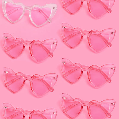 Heart Eyes Set - 8 transparent sunnies