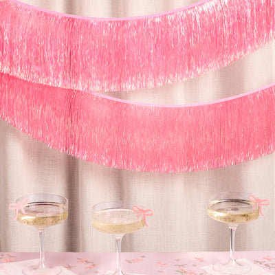 That's Hot Fringe - pink foil banner