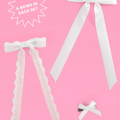 Tying the Knot Bow Set - set of 8 hair bows