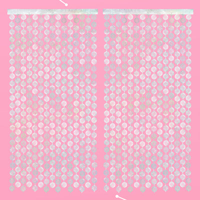 It's Disco, Baby! Curtain - iridescent foil curtain