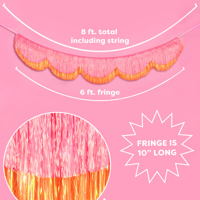 Sunset Scallop Fringe - scalloped banner