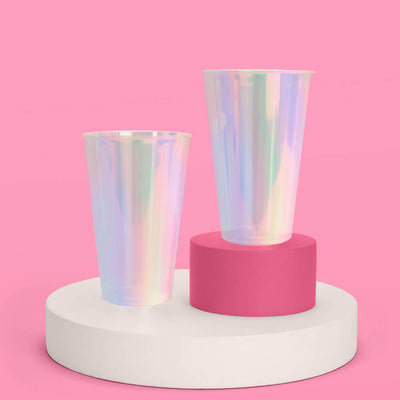 Iridescent Cups - 16 iridescent 16oz cups
