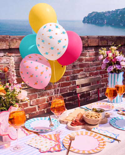 Italian Summer Trio - 32 plates, 24 napkins + 25 balloons