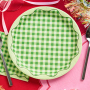 Christmas Cottage Plates - 10 paper plates, 9in