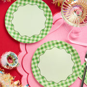 Christmas Cottage Plates - 10 paper plates, 7in