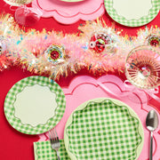 Christmas Cottage Plates Set - 32 paper plates, 2 sizes