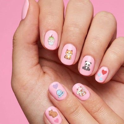 Kawaii Animals Nail Stickers - 600pc set