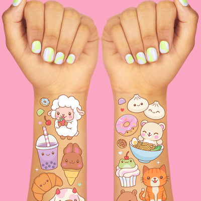 Kawaii Tats - 48 temporary tattoos