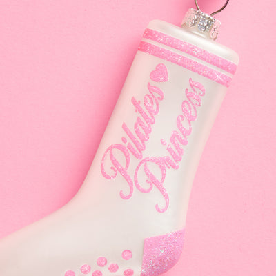 Pilates Princess Ornament - glass ornament