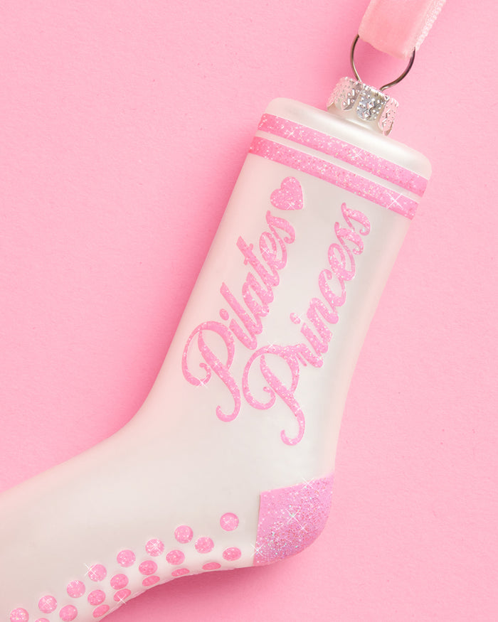 Pilates Princess Ornament - glass ornament