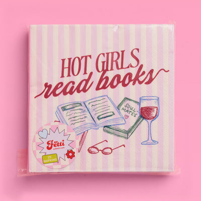 Hot Girls Book Club Napkins - 25 paper napkins