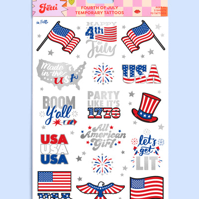 Let's Get Lit Tats - 30 foil temporary tattoos