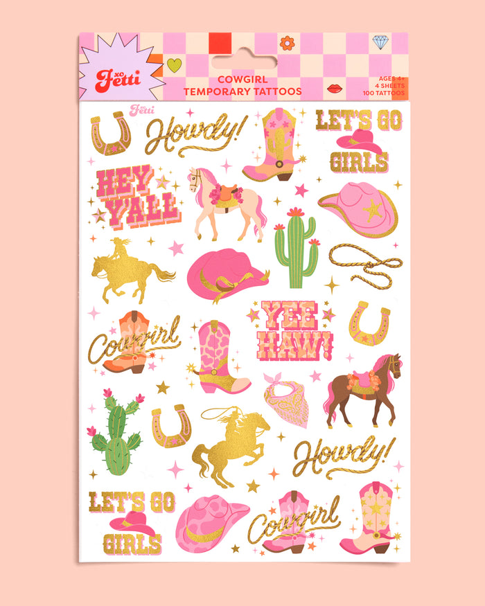 Cowgirl Tats - 100 temporary tattoos