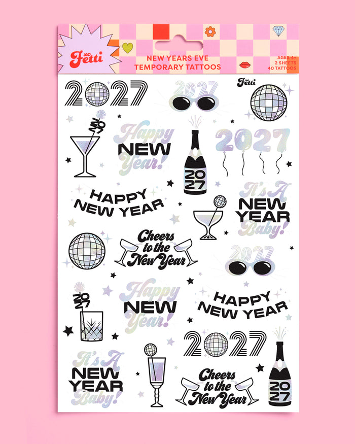 NYE 🪩Tats - 40 foil temporary tattoos