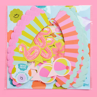 Pool Party Cupcake Toppers - 24 pc set