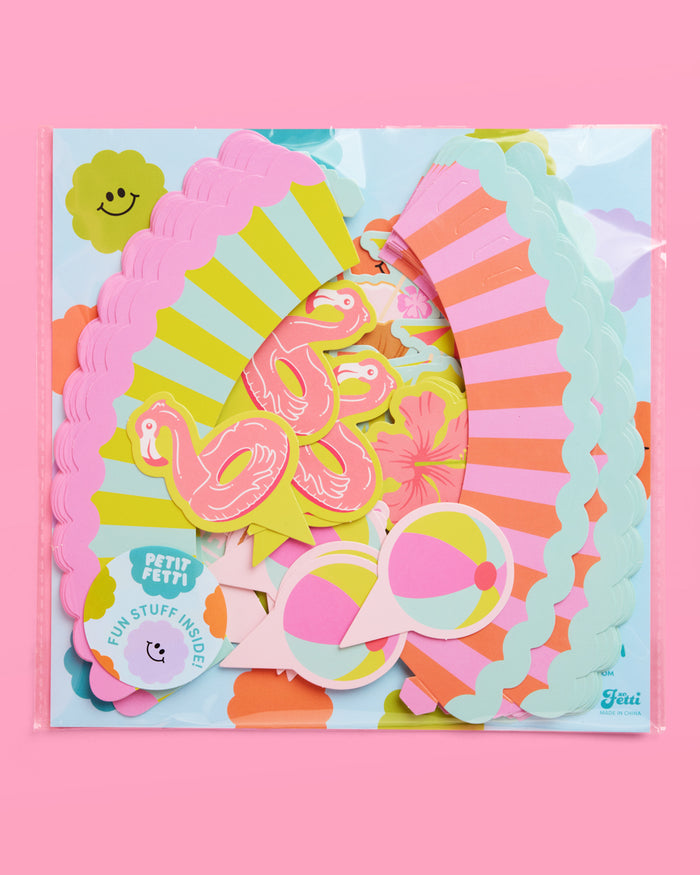 Pool Party Cupcake Toppers - 24 pc set