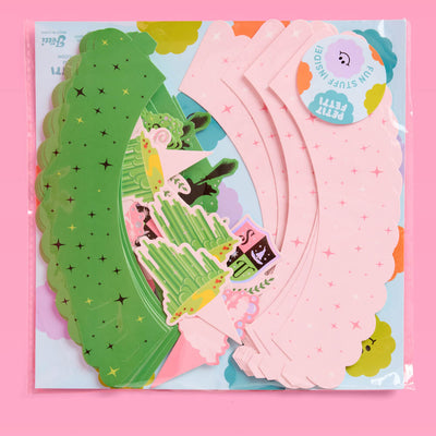 Emerald City Cupcake Set - 24 sets of liners + toppers