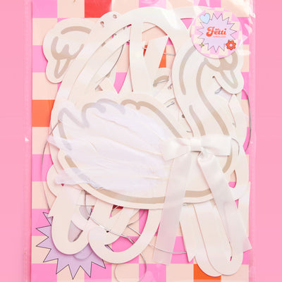 Swan to Be Banner - iridescent foil banner