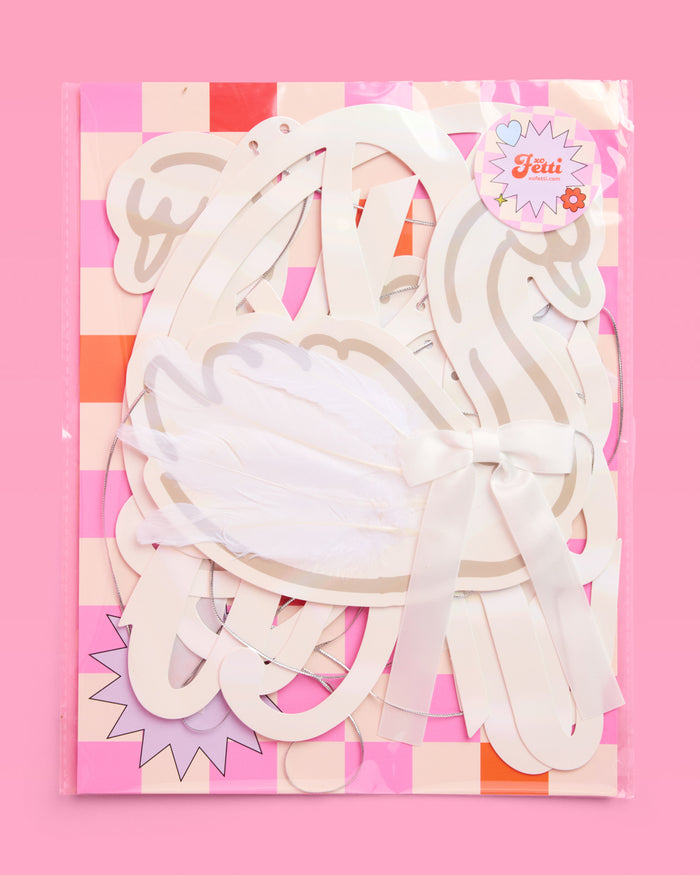 Swan to Be Banner - iridescent foil banner