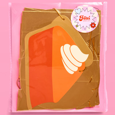 Left No Crumbs Banner - gold foil banner