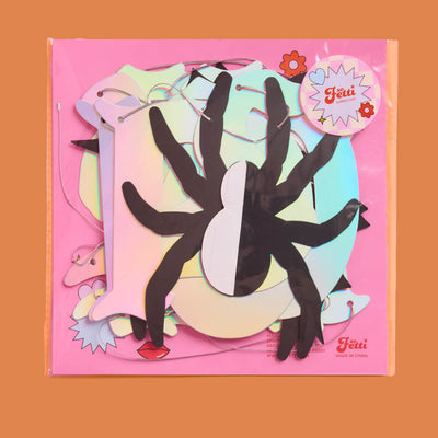 It's Giving Spooky Banner - iridescent foil banner