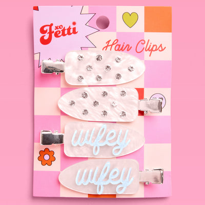 Wifey Beauty Clips - 4 pc acrylic hair clips