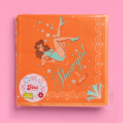 Showgirl Napkins - 24 cocktail napkins